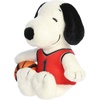 Aurora® Adorable Peanuts® Basketball Snoopy Stuffed Animal – Officially Licensed Toys for All Snoopy Fans – Nostalgic Gift for Adults and Birthday Celebrations – White 8 Inches
