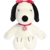 Aurora® Adorable Peanuts® Belle Stuffed Animal – Officially Licensed Toys for All Snoopy Fans – Nostalgic Gift for Adults and Birthday Celebrations – White 8 Inches