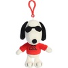 Aurora® Adorable Peanuts® Joe Cool Clip-On Stuffed Animal – Officially Licensed Toys for All Snoopy Fans – Nostalgic Gift for Adults and Birthday Celebrations – White 5.5 Inches