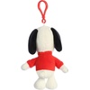Aurora® Adorable Peanuts® Joe Cool Clip-On Stuffed Animal – Officially Licensed Toys for All Snoopy Fans – Nostalgic Gift for Adults and Birthday Celebrations – White 5.5 Inches