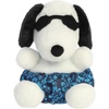 Aurora® Adorable Peanuts® Palm Pals™ Surfer Snoopy™ Stuffed Animal – Officially Licensed Toys for All Snoopy Fans – Nostalgic Gift for Adults and Birthday Celebrations – White 5 Inches