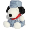 Aurora® Adorable Peanuts® Palm Pals™ Train Engineer Snoopy™ Stuffed Animal – Officially Licensed Toys for All Snoopy Fans – Nostalgic Gift for Adults and Birthday Celebrations – Blue 6 Inches