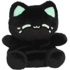 Aurora Enchanting Tasty Peach Black Out Meowchi Palm Pals Stuffed Animal – Bright & Colorful Design for Room Decor – Perfect for Adults, Kids, and Birthdays – Mint 5 Inches