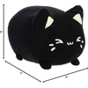 Aurora® Enchanting Tasty Peach® Black Sesame Meowchi Stuffed Animal – Bright & Colorful Design – Showpiece Plush – Black 7 Inches