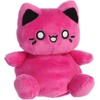 Aurora® Enchanting Tasty Peach® Meowchi Palm Pals™ Stuffed Animal – Bright & Colorful Design for Room Decor – Perfect for Adults, Kids, and Birthdays – Cosmic Purple 5 Inches