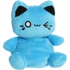 Aurora® Enchanting Tasty Peach® Meowchi Palm Pals™ Stuffed Animal – Bright & Colorful Design for Room Decor – Perfect for Adults, Kids, and Birthdays – Electric Blue 5 Inches
