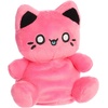 Aurora® Enchanting Tasty Peach® Meowchi Palm Pals™ Stuffed Animal – Bright & Colorful Design for Room Decor – Perfect for Adults, Kids, and Birthdays – Vivid Pink 5 Inches