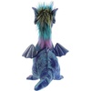 Aurora® Exquisite Luxe Boutique™ Zion Dragon™ Stuffed Animal – Luxurious Elegance – Sensory Delight – Blue 14.5 Inches