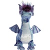 Aurora® Exquisite Luxe Boutique™ Zion Dragon™ Stuffed Animal – Luxurious Elegance – Sensory Delight – Blue 14.5 Inches