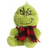 Aurora® Festive Dr. Seuss™ Grinch with Scarf Palm Pals™ Stuffed Animal – Officially Licensed Plush for Imaginative Play – Perfect for Holiday Decorations or Gifts – Green 5 Inches