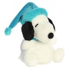 Aurora Festive Peanuts Bundled Up Snoopy Palm Pals Stuffed Animal – Officially Licensed Toys For All Snoopy Fans – Perfect For Holiday Decorations or Gifts – White 8 Inches