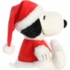 Aurora® Festive Peanuts® Santa Snoopy Stuffed Animal – Officially Licensed Toys for All Snoopy Fans – Perfect for Holiday Decorations or Gifts – White 12 Inches