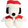 Aurora® Festive Peanuts® Santa Snoopy Stuffed Animal – Officially Licensed Toys for All Snoopy Fans – Perfect for Holiday Decorations or Gifts – White 12 Inches