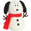 Aurora® Festive Peanuts® Snow Beagle Stuffed Animal – Officially Licensed Toys for All Snoopy Fans – Perfect for Holiday Decorations or Gifts – White 7.5 Inches