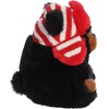 Aurora® Festive Rolly Pet™ Blake Black Bear™ Stuffed Animal – Compact Size for On-the-Go Fun – for Adults, Kids, Birthdays, and Anniversaries – 5.5 Inches