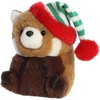 Aurora® Festive Rolly Pet™ Romi Red Panda™ Stuffed Animal – Compact Size for On-the-Go Fun – for Adults, Kids, Birthdays, and Anniversaries – 5.5 Inches