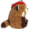 Aurora® Festive Rolly Pet™ Romi Red Panda™ Stuffed Animal – Compact Size for On-the-Go Fun – for Adults, Kids, Birthdays, and Anniversaries – 5.5 Inches
