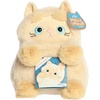 Aurora® Playful Mewmews™ Marshmallow Stuffed Animal – Adorable Companions for Playful Fun – Perfect for Birthdays, Adults and Kids All Ages – Yellow 7 Inches