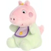 Aurora® Playful Peppa Pig™ Baby Evie with Bib Palm Pals™ Stuffed Animal – Officially Licensed Toys for All Fans – Perfect for Birthdays, Adults and Kids All Ages – Pink 5 Inches