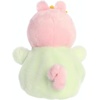 Aurora® Playful Peppa Pig™ Baby Evie with Bib Palm Pals™ Stuffed Animal – Officially Licensed Toys for All Fans – Perfect for Birthdays, Adults and Kids All Ages – Pink 5 Inches