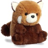 Aurora® Playful Rolly Pet™ AKI Red Panda™ Stuffed Animal – Compact Size for On-the-Go Fun – for Adults, Kids, Birthdays, and Anniversaries – Brown 5 Inches