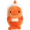 Aurora® Playful Rolly Pet™ Comic Clown Fish™ Stuffed Animal – Compact Size for On-the-Go Fun – for Adults, Kids, Birthdays, and Anniversaries – Orange 5.5 Inches