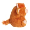 Aurora® Playful Rolly Pet™ Harvey Highland Cow™ Stuffed Animal – Compact Size for On-the-Go Fun – for Adults, Kids, Birthdays, and Anniversaries – Orange 5.5 Inches