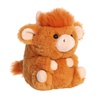 Aurora® Playful Rolly Pet™ Harvey Highland Cow™ Stuffed Animal – Compact Size for On-the-Go Fun – for Adults, Kids, Birthdays, and Anniversaries – Orange 5.5 Inches