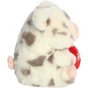 Aurora Playful Rolly Pet Hugs Spotted Pig Stuffed Animal – Soft Keepsake for Loved Ones – Perfect for Decorating Rooms and Valentine’s Day – Gray 5 Inches