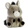 Aurora® Playful Rolly Pet™ Precious Panda™ Stuffed Animal – Compact Size for On-the-Go Fun – for Adults, Kids, Birthdays, and Anniversaries – White 4 Inches(BRAY DONKEY)