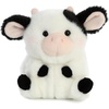 Aurora® Playful Rolly Pet™ Precious Panda™ Stuffed Animal – Compact Size for On-the-Go Fun – for Adults, Kids, Birthdays, and Anniversaries – White 4 Inches(DAISY COW)