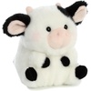 Aurora® Playful Rolly Pet™ Precious Panda™ Stuffed Animal – Compact Size for On-the-Go Fun – for Adults, Kids, Birthdays, and Anniversaries – White 4 Inches(DAISY COW)
