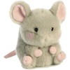 Aurora® Playful Rolly Pet™ Precious Panda™ Stuffed Animal – Compact Size for On-the-Go Fun – for Adults, Kids, Birthdays, and Anniversaries – White 4 Inches(FRISK MOUSE)