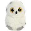 Aurora® Playful Rolly Pet™ Precious Panda™ Stuffed Animal – Compact Size for On-the-Go Fun – for Adults, Kids, Birthdays, and Anniversaries – White 4 Inches(HOOT)