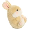 Aurora® Playful Rolly Pet™ Precious Panda™ Stuffed Animal – Compact Size for On-the-Go Fun – for Adults, Kids, Birthdays, and Anniversaries – White 4 Inches(LIVELY BUNNY)