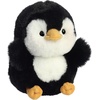 Aurora® Playful Rolly Pet™ Precious Panda™ Stuffed Animal – Compact Size for On-the-Go Fun – for Adults, Kids, Birthdays, and Anniversaries – White 4 Inches(PEEWEE PENGUIN)