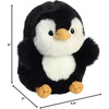 Aurora® Playful Rolly Pet™ Precious Panda™ Stuffed Animal – Compact Size for On-the-Go Fun – for Adults, Kids, Birthdays, and Anniversaries – White 4 Inches(PEEWEE PENGUIN)