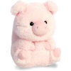 Aurora® Playful Rolly Pet™ Precious Panda™ Stuffed Animal – Compact Size for On-the-Go Fun – for Adults, Kids, Birthdays, and Anniversaries – White 4 Inches(PRANKSTER PIG)