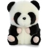 Aurora® Playful Rolly Pet™ Precious Panda™ Stuffed Animal – Compact Size for On-the-Go Fun – for Adults, Kids, Birthdays, and Anniversaries – White 4 Inches(PRECIOUS PANDA)