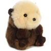 Aurora® Playful Rolly Pet™ Precious Panda™ Stuffed Animal – Compact Size for On-the-Go Fun – for Adults, Kids, Birthdays, and Anniversaries – White 4 Inches(SMILES SEA OTTER)