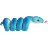 Aurora® Playful Snake Wrist Wranglers™ Blue Pit Viper Stuffed Animal – Vibrant Colors for an Eye-Catching Design – Perfect for Kids, Adults, and Any Reptile Enthusiasts