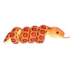 Aurora® Playful Wrist Wranglers™ Corn Snake Stuffed Animal – Vibrant Colors for an Eye-Catching Design – Perfect for Kids and Costumes – Orange 8 Inches