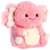 Aurora® Round Rolly Pet™ Ari Axolotl™ Stuffed Animal – Adorable Companions – On-The-Go Fun – Pink 5 Inches