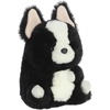 Aurora Round Rolly Pet Ava French Bulldog Stuffed Animal – Adorable Companions – On-The-Go Fun – Black 5 Inches