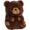 Aurora® Round Rolly Pet™ Brambles Brown Bear™ Stuffed Animal – Adorable Companions – On-The-Go Fun – Brown 5 Inches