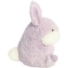 Aurora Round Rolly Pet Bunny Lavender Stuffed Animal – Adorable Companions – On-The-Go Fun – Lavender 5 Inches