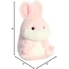 Aurora Round Rolly Pet Bunny Pink Stuffed Animal – Adorable Companions – On-The-Go Fun – Pink 5 Inches