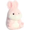 Aurora Round Rolly Pet Bunny Pink Stuffed Animal – Adorable Companions – On-The-Go Fun – Pink 5 Inches