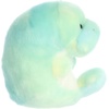 Aurora® Round Rolly Pet™ Myrtle Manatee™ Stuffed Animal – Adorable Companions – On-The-Go Fun – Green 5 Inches