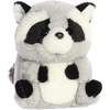 Aurora® Round Rolly Pet™ Ripley Raccoon Stuffed Animal – Adorable Companions – On-The-Go Fun – Gray 5 Inches